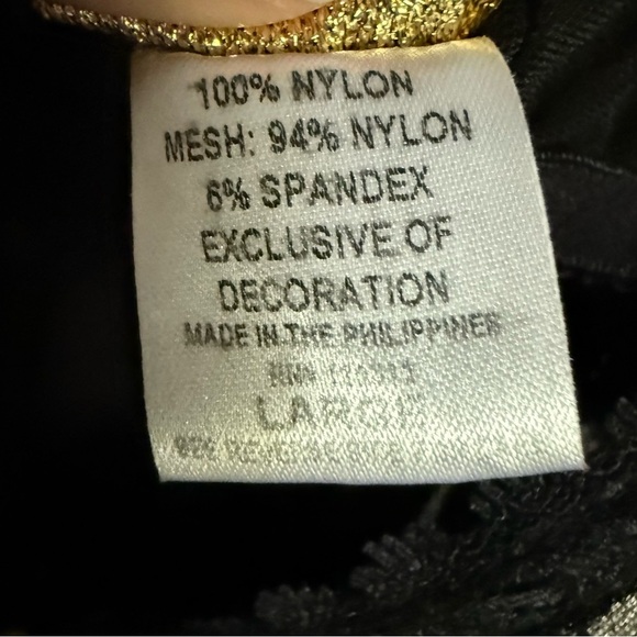 Seductive Wear by Cinema Etoile Cream Black Lace Chemise Babydoll Large Coquette - Picture 13 of 14